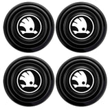 4pcs/set Skoda Car Door Shock Stickers Luminous Absorber Decal