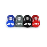 4pcs/set Jeep Skull Gesture Metal Car Wheel Tire Valve Stem Caps Covers