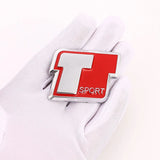 Car Sticker T Sport Stickers Emblem Badge Rear Trunk Decals for RAV4 Corolla Prado Tundra Highlander Hiace Venza Camry