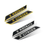 2pcs Citroen Car Fender Side Stickers Trunk Anti-scratch Decal