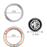 MG Logo Luminous Car Engine One-click Start Stop Button Cover Sticker