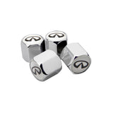 4pcs/set Infiniti Car Air Valve Stem Cap Auto Tyre Valve Covers