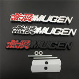 Metal Car Front Grille Emblem Badge Auto Styling for  Mugen Logo Jazz Civic CRV Crosstour HRV Odyssey City Jade Insight