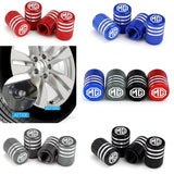 4pcs/set MG Metal Car Wheel Tire Valve Stem Caps Covers