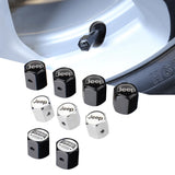 4pcs/set Jeep Anti-Theft Car Air Valve Stem Cap Auto Tyre Valve Covers