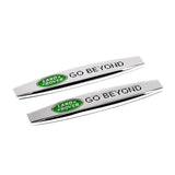2pcs Land Rover Metal Car Fender Side Badge Decal Rear Emblem Sticker