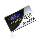 Ford VIP Owner Metal Car Rear Sticker Auto Window Emblem Badge Decal