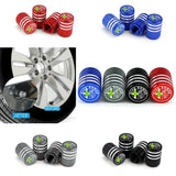 4pcs/set Alfa Romeo Metal Car Wheel Tire Valve Stem Caps Covers