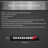 Dodge Viper Aluminum Alloy Car Rear Sticker Emblem Badge Decal