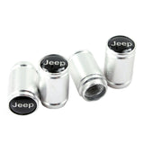 4pcs/set Jeep Logo Matte Car Air Valve Stem Caps Auto Tyre Valve Covers