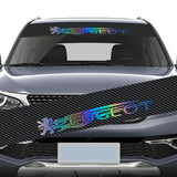130x21cm Peugeot Car Front Trunk Windshield Sunshade Sticker Decal