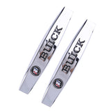 2pcs Buick Metal Car Fender Side Badge Decal Rear Emblem Sticker