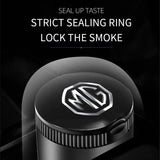 MG Metal Car Ash Tray Auto Ashtray Cigarette Holder Box with LED Light