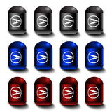 4pcs/set Acura Car Air Valve Stem Cap Anti Dirty Tyre Valve Covers