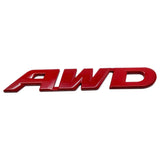 Metal AWD Logo Car Styling Emblem Badge Sticker for New Civic Accord Odyssey CRV HRV Jazz Pilot City Modified Accessories