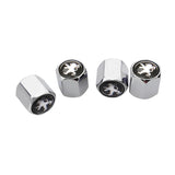 4pcs/set Peugeot Car Air Valve Stem Cap Auto Tyre Valve Covers