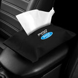 Ford Suede Car Tissue Box Holder Seat Back Hanging Napkin Storage Bag