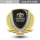 Toyota Metal Diamond Car Rear Sticker Auto Window Emblem Badge Decal