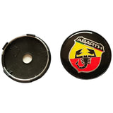 4pcs/set 60mm Abarth Fiat ABS Car Wheel Hub Center Caps Covers