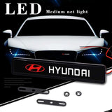 Hyundai Logo Car Front Hood Grille LED Light