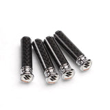4pcs/set Suzuki Logo Carbon Fiber Car Door Bolt Lock Pins Gate Lock Screws