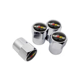 4pcs/set Mitsubishi Ralliart Car Air Valve Stem Cap Auto Tyre Valve Covers