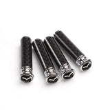 4pcs/set Mazda Logo Carbon Fiber Car Door Bolt Lock Pins Gate Lock Screws
