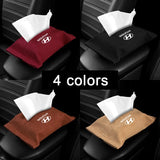 Hyundai Suede Car Tissue Box Holder Seat Back Hanging Napkin Storage Bag