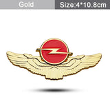 Opel Metal Wings Car Rear Sticker Auto Window Emblem Badge Decal