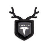 Tesla ABS Deer Car Rear Sticker Shield Trunk Emblem Badge Decal