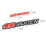 Car Sticker MUGEN Emblem Badge Decal for Honda Mugen Accord Civic Pilot Odyssey City CRZ Spirior AVANCIER CRV Crosstour H-RV NSX