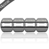 4pcs/set Nissan Nismo Stainless Steel Car Door Lock Cover Protection
