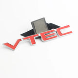 Metal Car Styling Body Side Trunk Emblem Sticker for VTEC Civic Odyssey CRV Crosstour City Jade H-RV CRZ Jazz Accessories