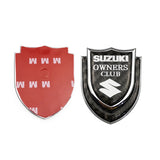 Suzuki Shield Carbon Fiber Car Rear Sticker Window Emblem Badge Decal
