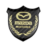 Mazda Metal Carbon Fiber Car Rear Sticker Shield Trunk Emblem Badge Decal