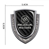 Buick Metal Carbon Fiber Shield Car Rear Sticker Auto Window Emblem Badge Decal