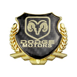 Dodge Metal Carbon Fiber Car Rear Sticker Shield Trunk Emblem Badge Decal