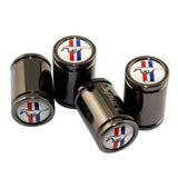 4pcs Ford Mustang Logo Tire Valve Caps