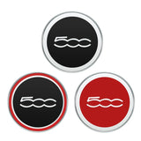 4pcs/set 60mm Fiat 500 Logo ABS Car Wheel Hub Center Caps Covers