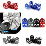 4pcs/set Dodge RAM RT Metal Car Wheel Tire Valve Stem Caps Covers