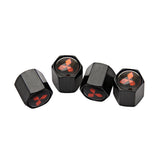 4pcs/set Mitsubishi Car Air Valve Stem Cap Auto Tyre Valve Covers