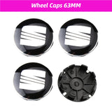 4pcs/set 56mm 60mm 63mm SEAT ABS Car Wheel Hub Center Caps Covers