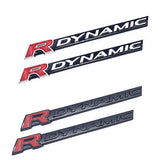 Land Rover R DYNAMIC Logo Metal Car Rear Sticker Decal Auto Fender Side Emblem Badge