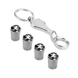 4pcs/set Peugeot Logo Car Air Valve Stem Caps Auto Tyre Valve Covers with Wrench