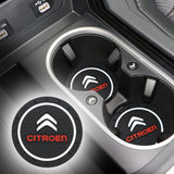 2pcs/set Citroen PVC Car Water Coaster Cup Mat