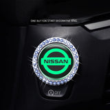 Nissan Luminous Car Engine One-click Start Stop Button Cover Sticker