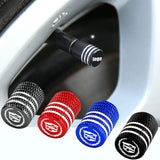 4pcs/set Cadillac Metal Car Wheel Tire Valve Stem Caps Covers