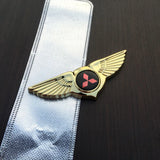 Mitsubishi Angle Wings Metal Car Front Center Sticker Grille Emblem