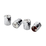 4pcs/set Tesla Car Air Valve Stem Cap Auto Tyre Valve Covers
