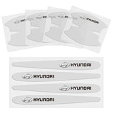 8pcs Hyundai Car Door Handle Bowl Wrist Transparent Protector Anti-collision Decal